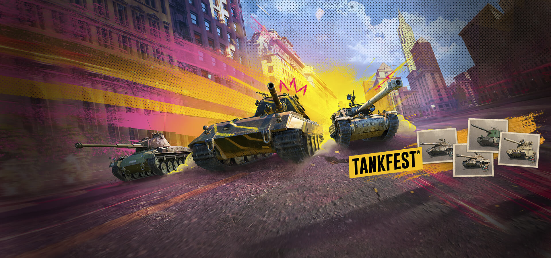 Oferty Tankfest: 🇫🇷 Bourrasque, 🇩🇪 Tiger-Maus, 🇩🇪 Panzer 58 Mutz i style